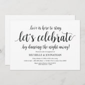 Laten we vieren dat de Engagement Party uitnodigt Kaart (Voorkant / Achterkant)