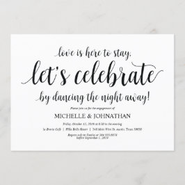 Laten we vieren dat de Engagement Party uitnodigt Kaart