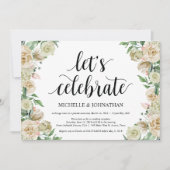 Laten we vieren, Elopement Reception Invitation Kaart (Voorkant)