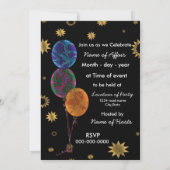 Laten we vieren - feestelijke uitnodigingen (Achterkant)