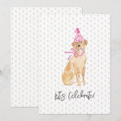 Laten we vieren! Golden Labrador Pet ballonnen (Voorkant / Achterkant)