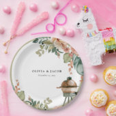 Laten we vieren met BBQ Couples Douche Papieren Bordje (Feest)