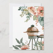 Laten we vieren met BBQ-koppels Douche uitnodiging (Achterkant)