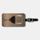 Laten we vieren met een glas wijn bagagelabel (Voorkant horizontaal)