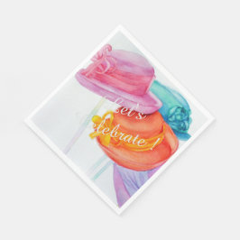 Laten we vieren servet