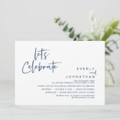 Laten we vieren, Trouwfeest Uitnodiging (Staand voorkant)