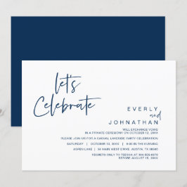 Laten we vieren, Trouwfeest Uitnodiging