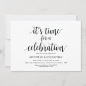 Laten we vieren, verlovingsfeest nodigt uit kaart (Voorkant)