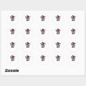 Laten we vies worden ronde sticker (Vel)