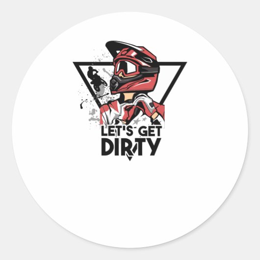 Laten we vies worden ronde sticker (Voorkant)