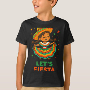 Laten we vijf 5 mei fiesta houden grappig Mexicaan T-shirt