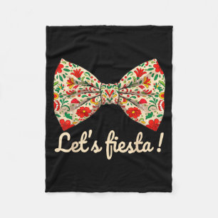 Laten we vijf mei feest vieren coquette strik scha fleece deken