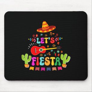 Laten we vijf mei feest vieren grappige Mexicaanse Muismat