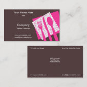 Laten we Visitekaartje in roze eten (Voorkant / Achterkant)