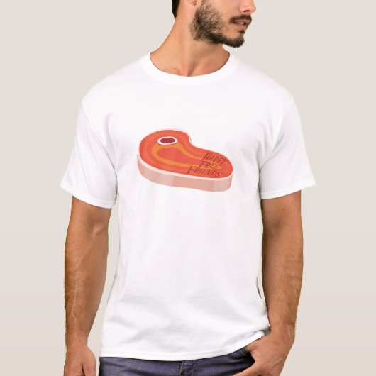 Laten we vlees omhoog! t-shirt (Voorkant)