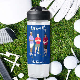 Laten we vliegen Blauwe Vrouwen Waterfles