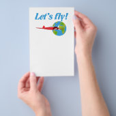 Laten we vliegen flyer (Hand)