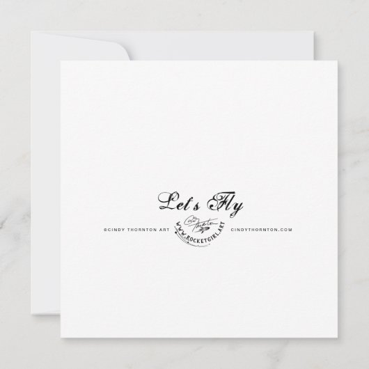 Laten we vliegen - Mini Print (Achterkant)