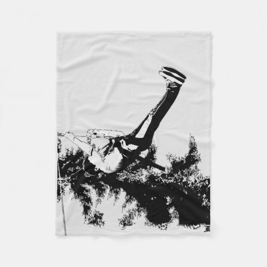 Laten we vliegen! - Ziplining Run Fleece Deken (Voorkant)