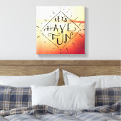 Laten we vlinder hebben canvas afdruk (Insitu (Slaapkamer))