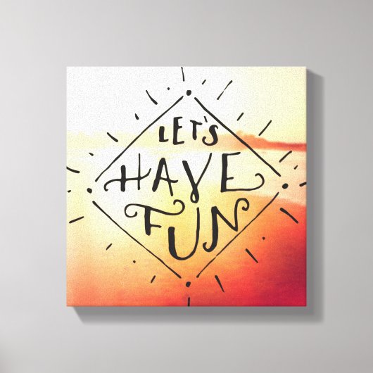 Laten we vlinder hebben canvas afdruk (Voorkant)