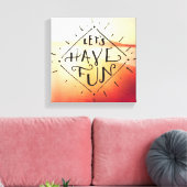 Laten we vlinder hebben canvas afdruk (Insitu (Woonkamer))