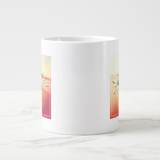 Laten we vlinder hebben grote koffiekop (Voorkant)