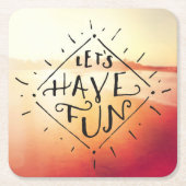 Laten we vlinder hebben kartonnen onderzetters (Voorkant)