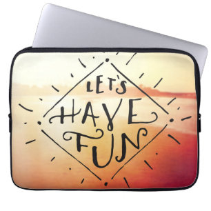 Laten we vlinder hebben laptop sleeve