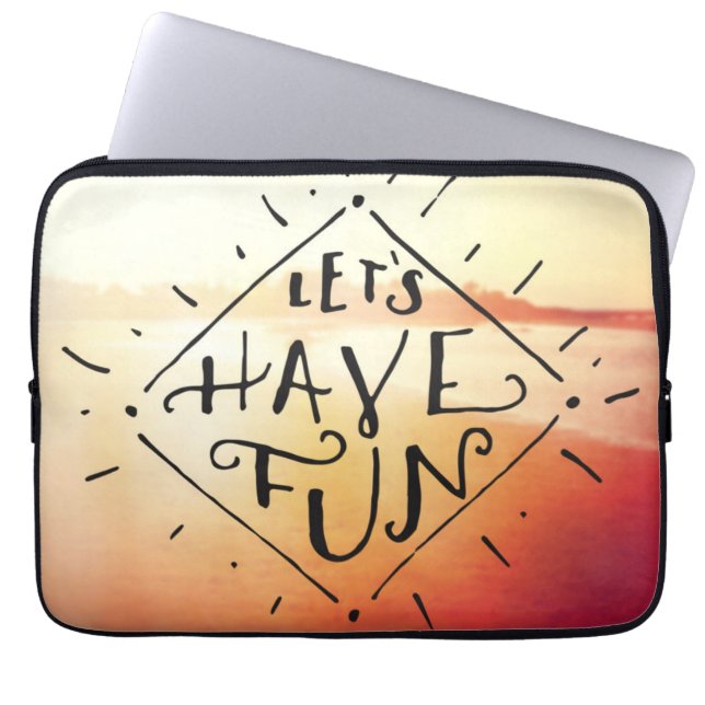 Laten we vlinder hebben laptop sleeve (Voorkant)