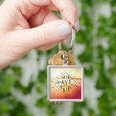 Laten we vlinder hebben sleutelhanger (Hand)