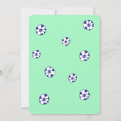 Laten we Voetbal Verjaardagsfeestje spelen Kaart (Achterkant)