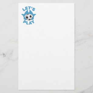 Laten we voetballen briefpapier