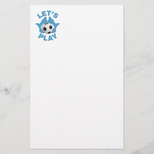 Laten we voetballen briefpapier (Voorkant)