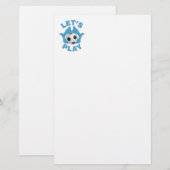 Laten we voetballen briefpapier (Voorkant / Achterkant)