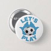 Laten we voetballen ronde button 5,7 cm (Voorkant /achterkant)