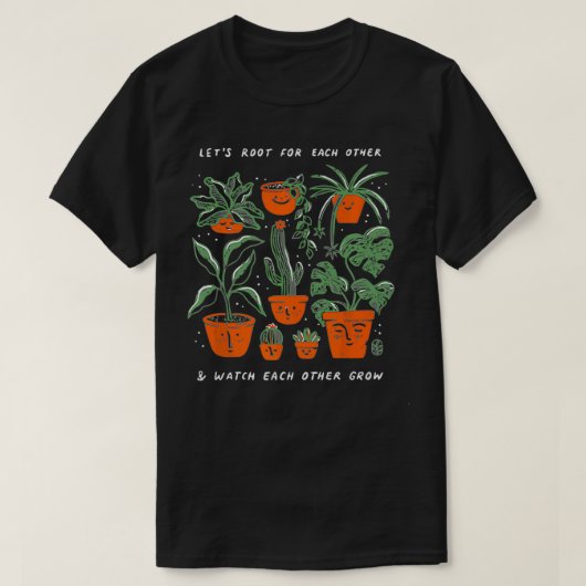 Laten we voor elkaar beginnen en naar elkaar kijke t-shirt (Design voorkant)