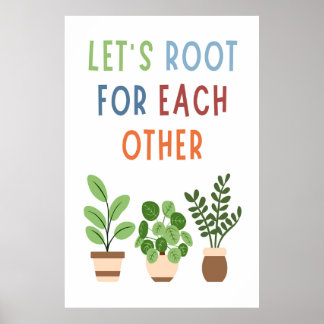 Laten we voor elkaar beginnen poster