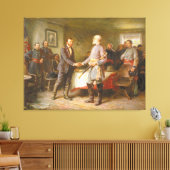 Laten we vrede hebben van Jean Leon Gerome Ferris Canvas Afdruk (Insitu (Woonkamer))
