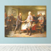 Laten we vrede hebben van Jean Leon Gerome Ferris Canvas Afdruk (Insitu (Houten vloer))