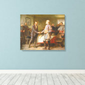 Laten we vrede hebben van Jean Leon Gerome Ferris Canvas Afdruk (Insitu (Houten vloer))