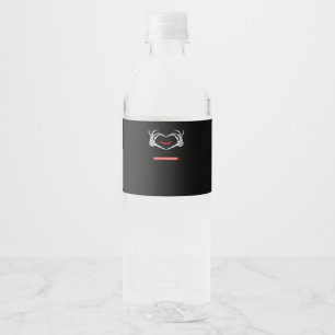 Laten we vrienden zijn! Klassiek skelet handen har Waterfles Etiket