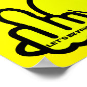 Laten we vrienden zijn poster (Hoek)