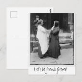 Laten we vrienden zijn voor altijd Briefkaart (Voorkant / Achterkant)