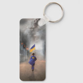 Laten we vrije OEKRAÏNE Sleutelhanger houden (Achterkant)