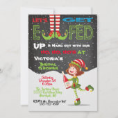 Laten we Vrijgezellenfeest Elf-uitnodiging opruime Kaart (Voorkant)