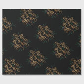 Laten we vrolijk en helder gouden folie typografie cadeaupapier (Vlak)