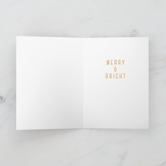 Laten we vrolijk en stralend zijn | Kerstkaart Feestdagen Kaart (Binnen)
