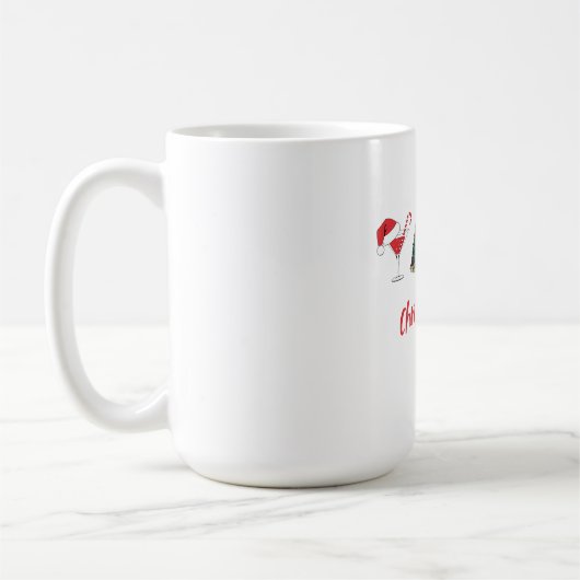 Laten we vrolijk zijn – Grappig kerstfeestje Koffiemok (Links)