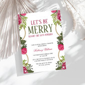 Laten we vrolijk zijn Kerstmis Bruids Douche uitno Kaart